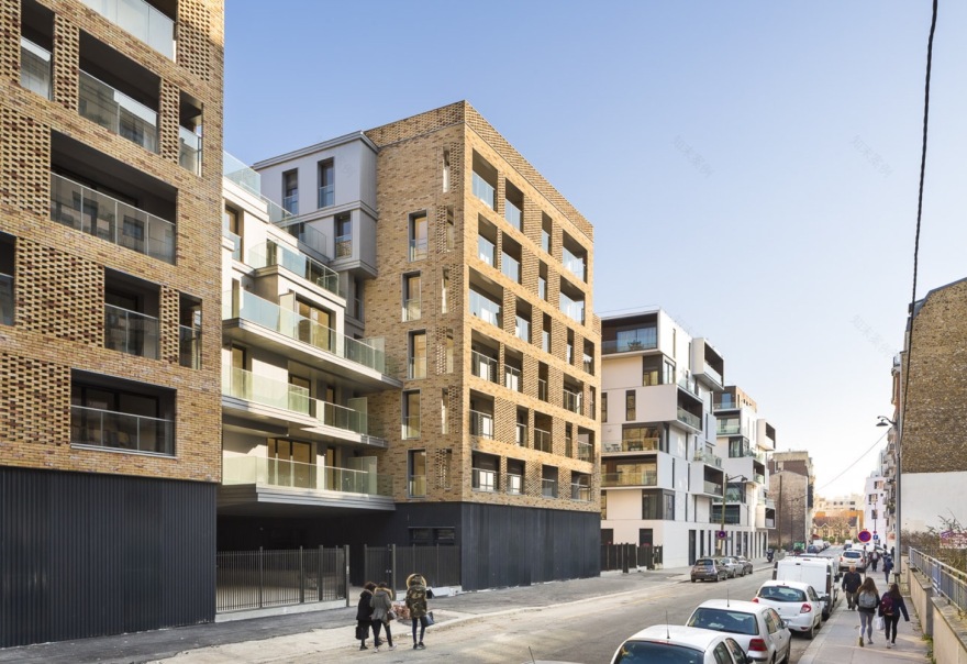 巴黎生态区砖砌云层公寓-47