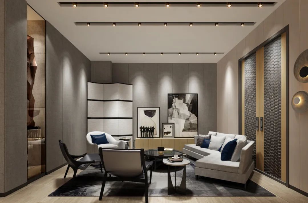 《私享家》 | 简约流畅,色彩鲜明的商业空间设计-11