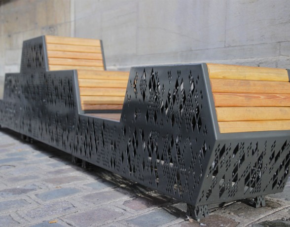 Dijon rue de la Chouette长椅设计项目丨法国第戎丨A4 Designers-14