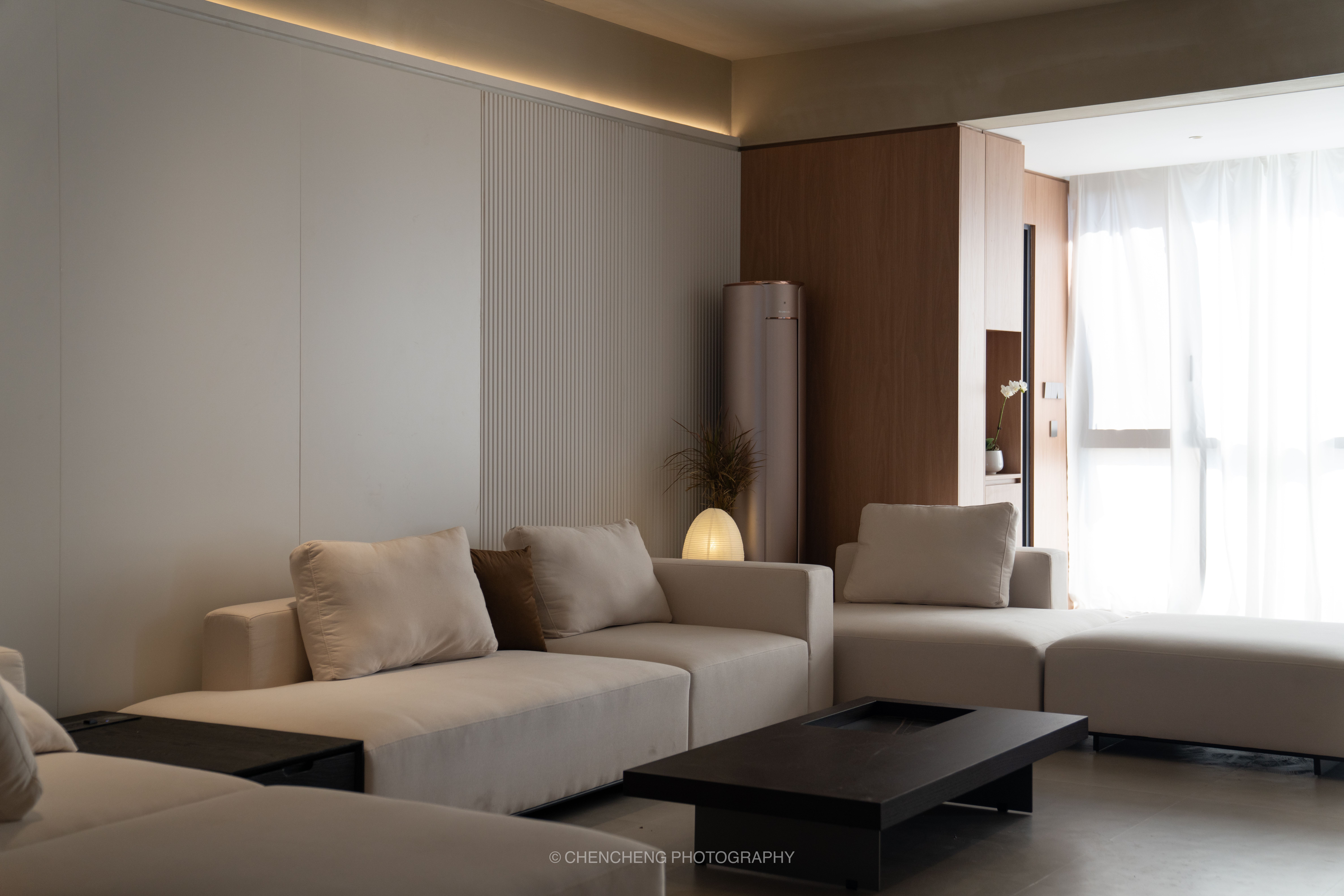 G House ｜ 150平极简原木风住宅-11