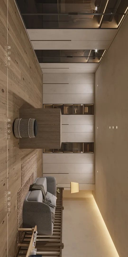 融创揽月府·赵志远设计·现代侘寂风格·380㎡合院丨青马别墅空间设计-54