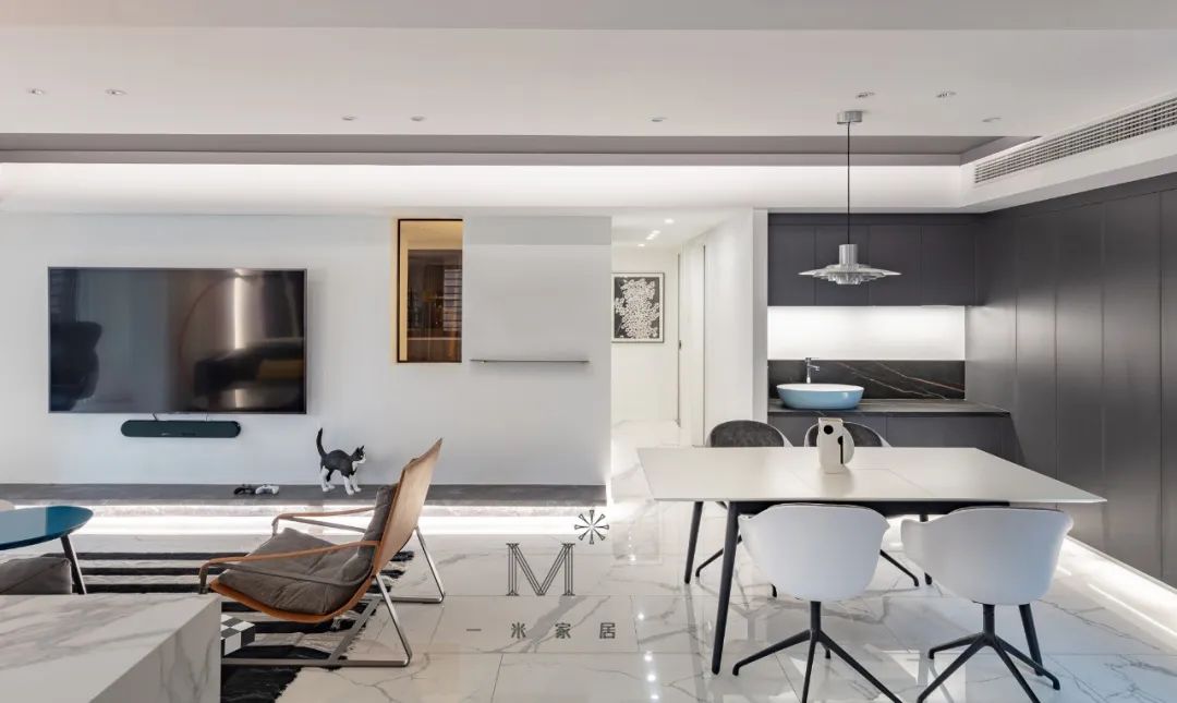 90㎡现代婚房 | “黑白灰”的纯粹浪漫-68