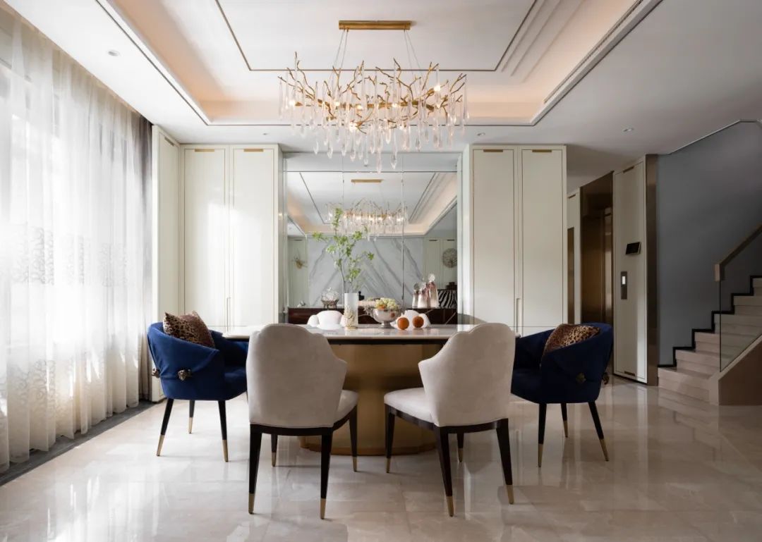 现代复古摩登的别墅丨申远空间设计-15