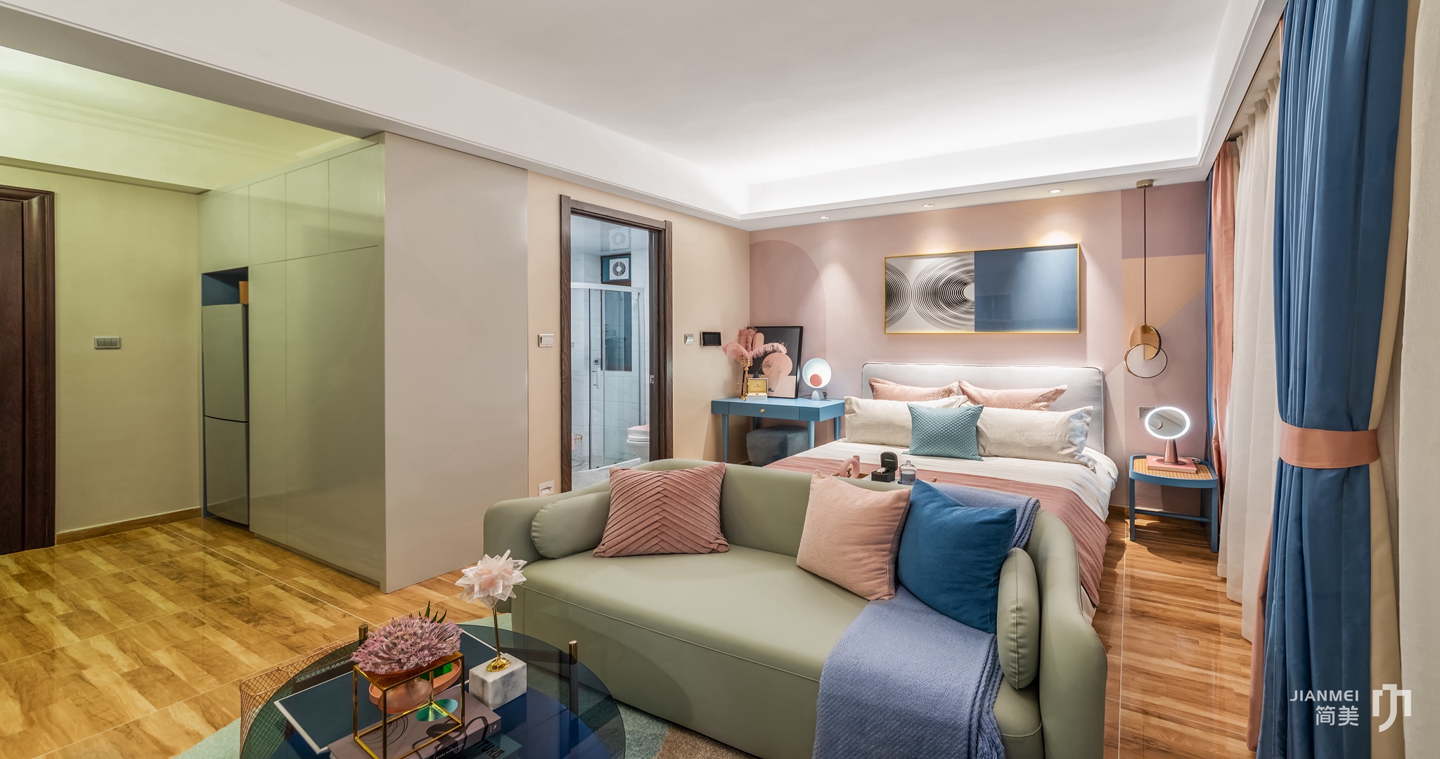 碧桂园润扬溪谷山语样板房44㎡ | 深圳市简美软装-4
