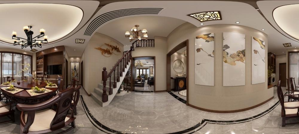 
万安县装修中式装修，别墅装修 -3