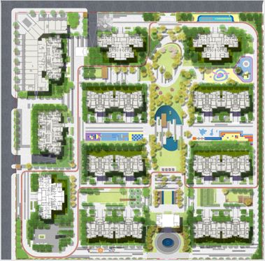 现代生活大区的植物景观设计 | 从自然主义到对称规整-110