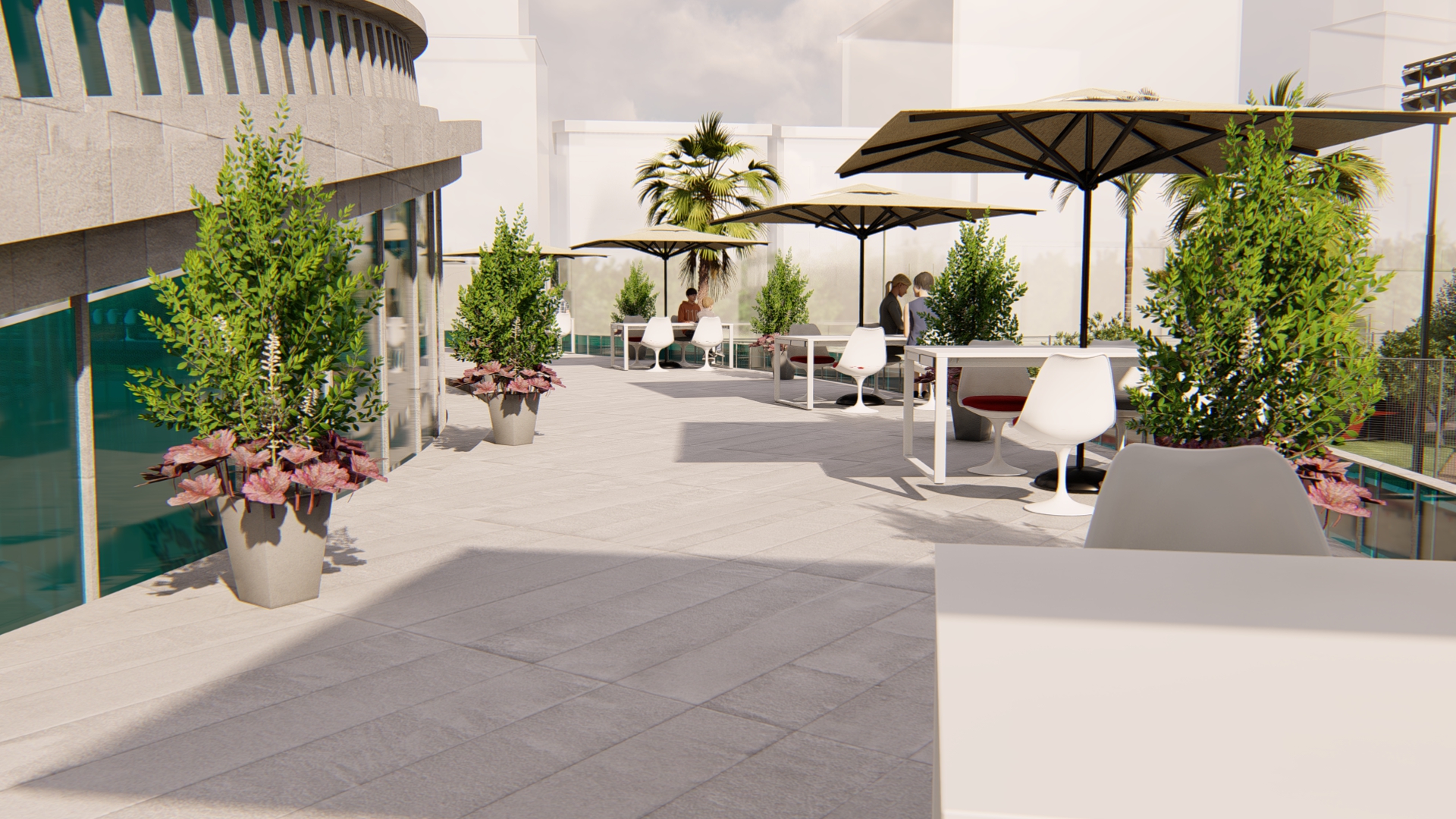 food court , shops & bank design-20