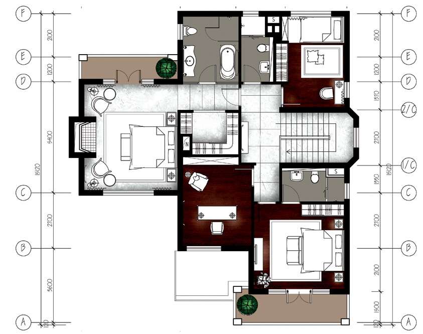 后现代 沈阳仙湖国际别墅1B户型-9