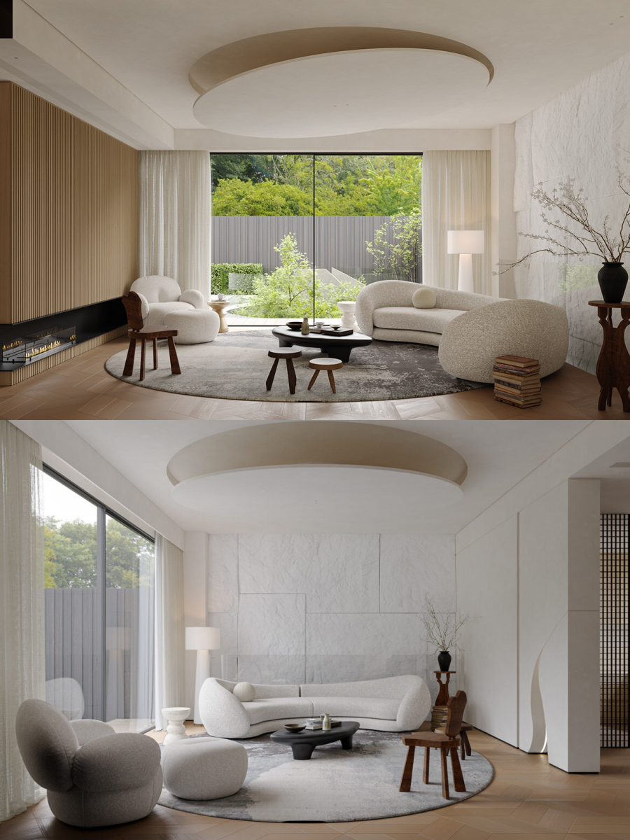 220平米现代简约风叠墅-1