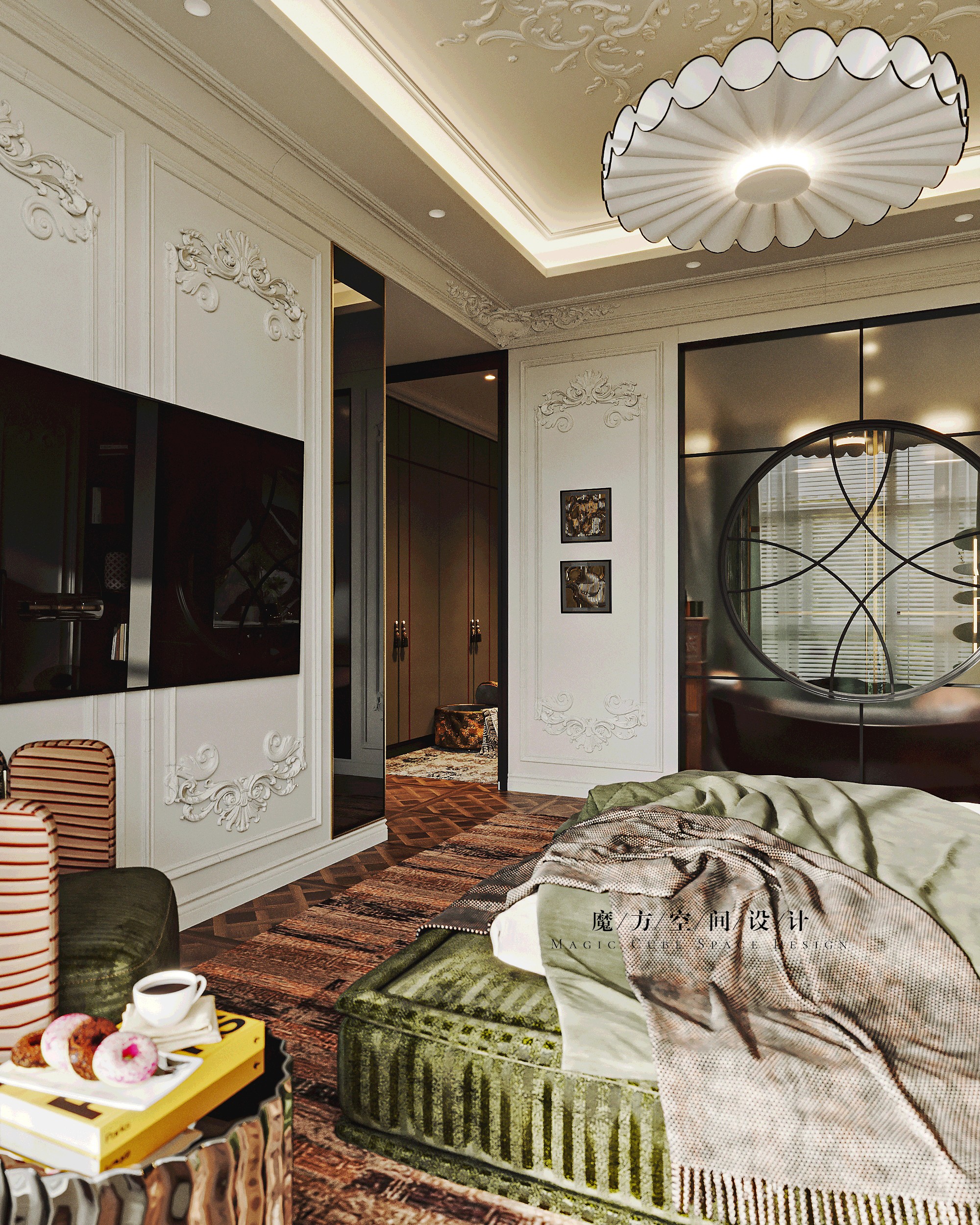 天津•法式复古住宅设计项目丨中国天津丨魔方空间设计-32