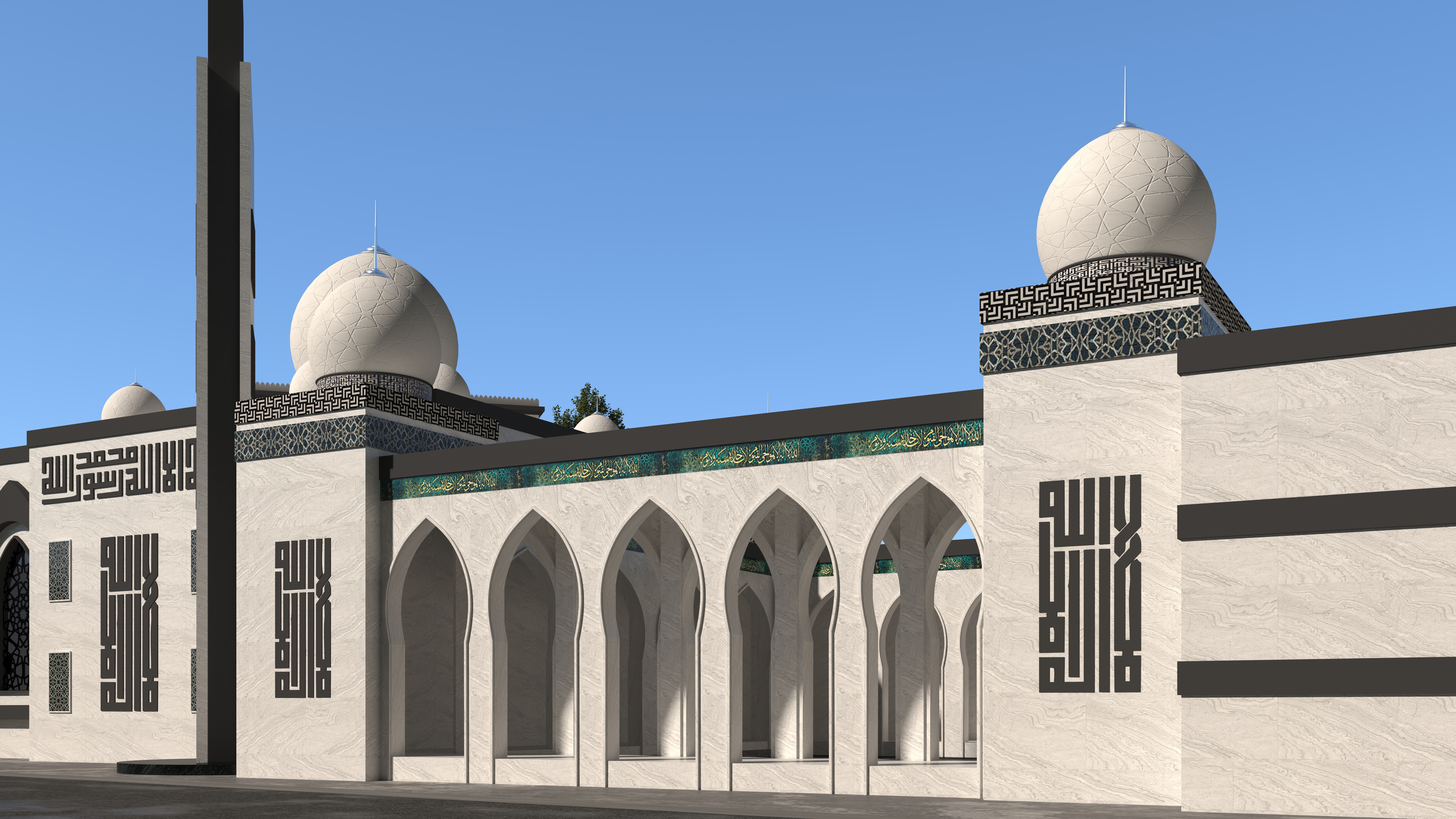 Contemporary mosque design second option-1