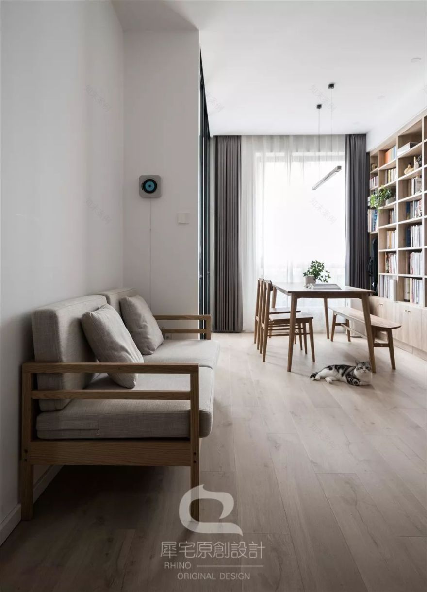 60 平全通透日式一居 | 书房 C 位,猫奴的天堂-62