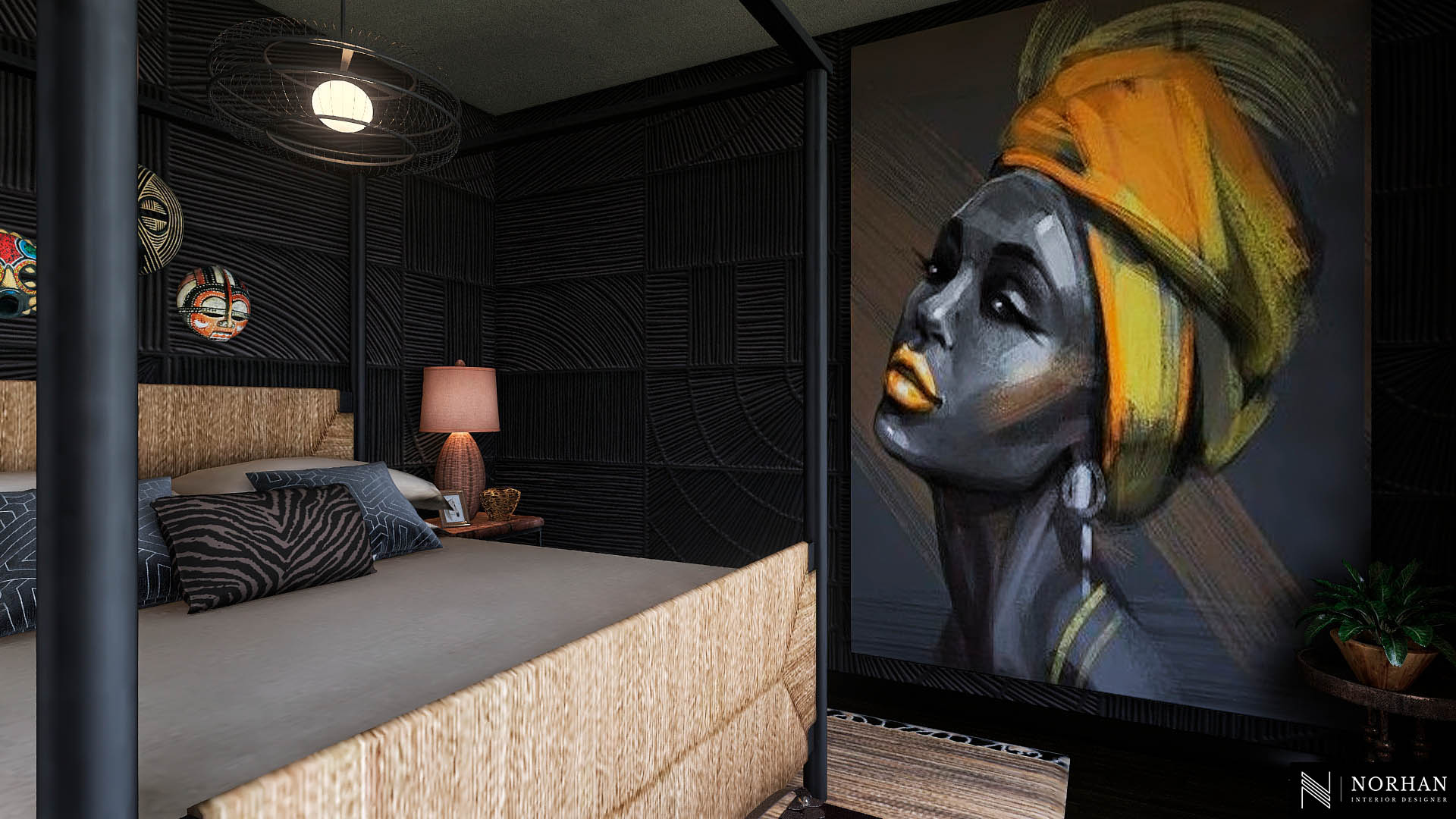 Apartement in African style-21