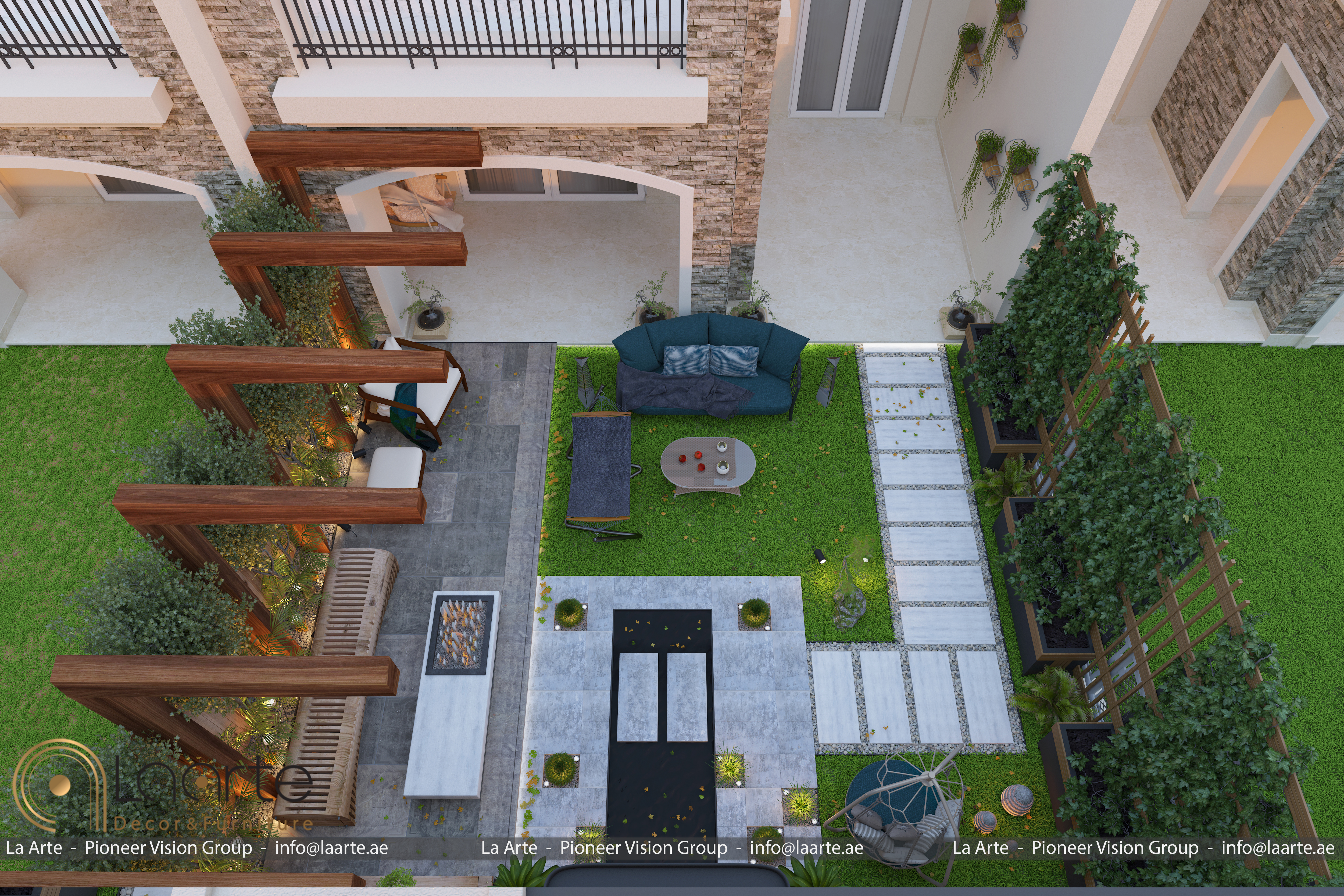 Backyard Garden（新首都）别墅后院花园丨埃及丨laarte.ae-10