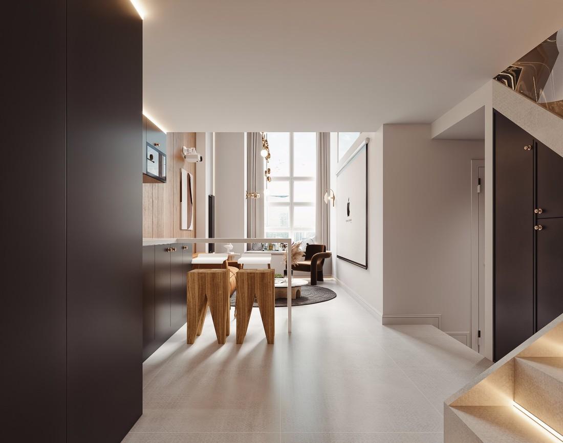 蓝色轻奢极简男生卧室设计-6