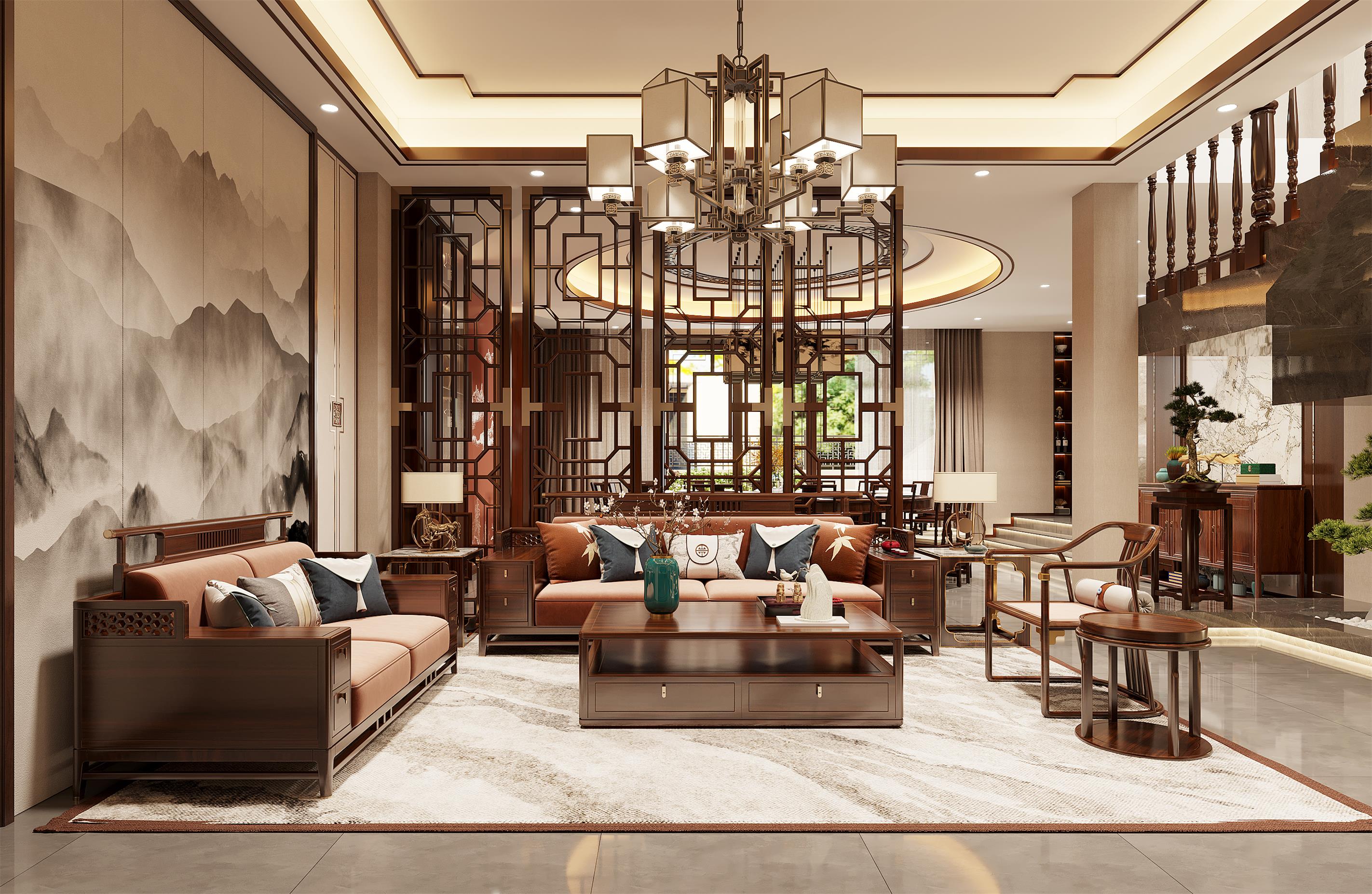 中式别墅效果表现-0