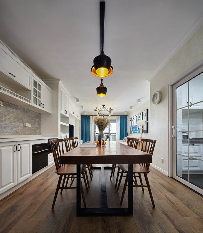 浪漫海蓝——142㎡混搭风住宅  田婧婧-5