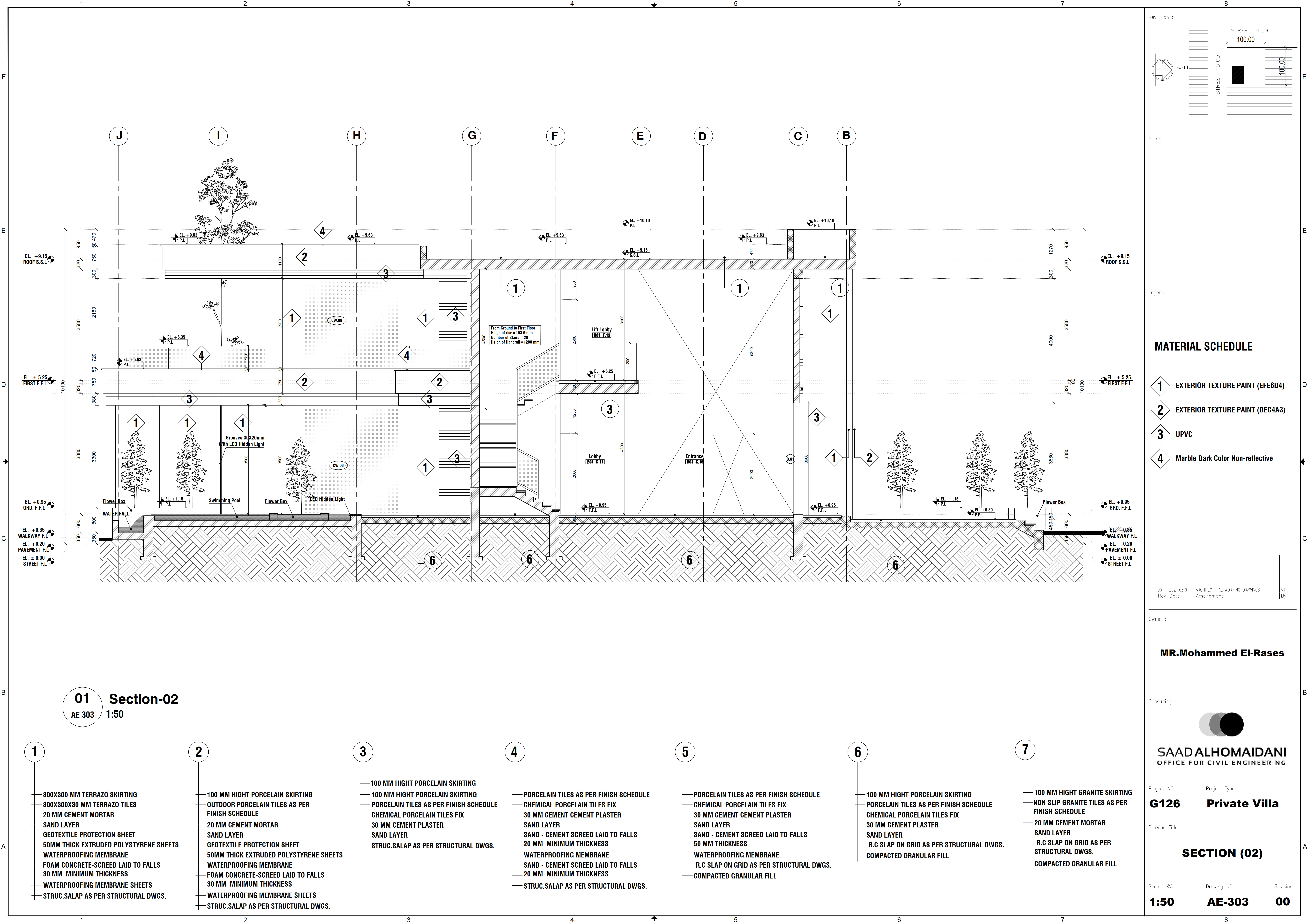 Working Drawings for Modern Palace - KSA-7