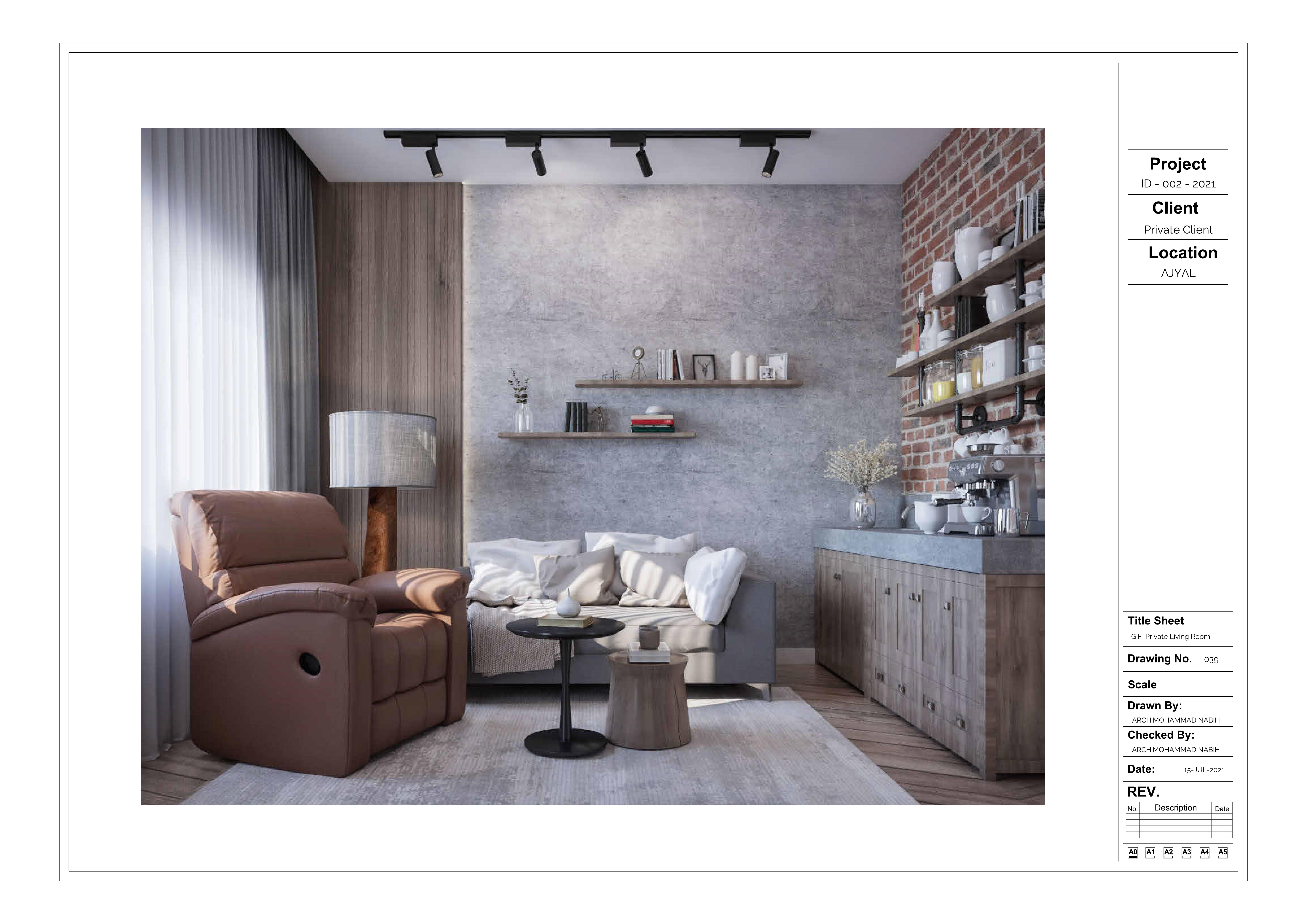 Khalifa Villa-Private Living room-1