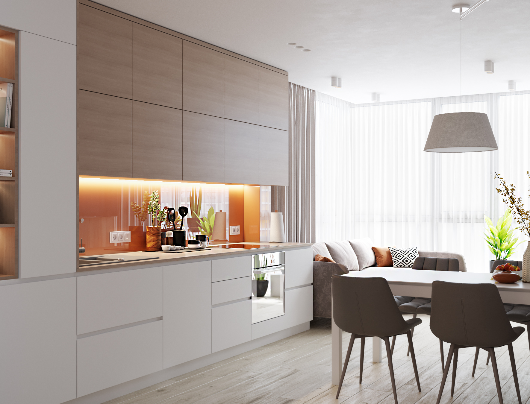 橘子 橘子厨房丨乌克兰基辅丨DVOETOCHIE,Julia Bratuniak-1