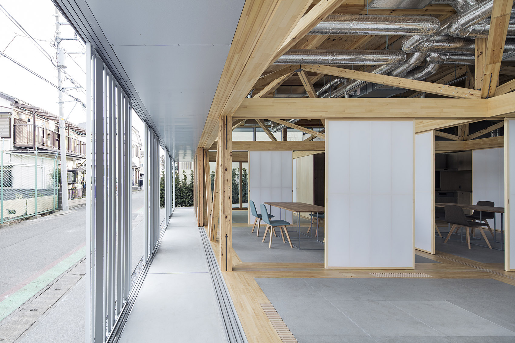 百变空间 & 工厂改造的多功能社区中心,日本 / Aki Hamada Architects-84