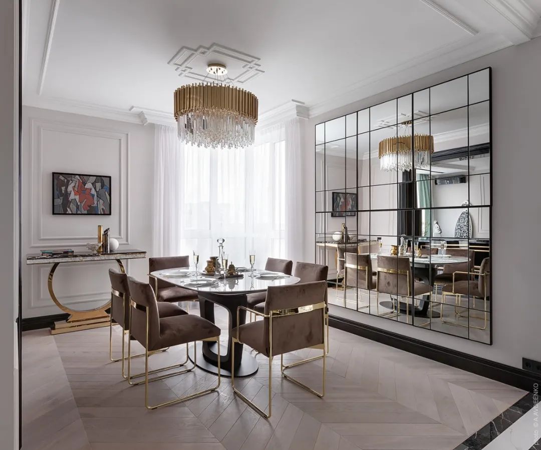 简约轻奢风，黄铜元素提升空间高级感-17