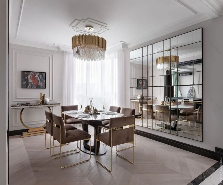 简约轻奢风,黄铜元素提升空间高级感-17