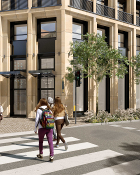 罗兹街角公寓楼概念设计丨波兰罗兹