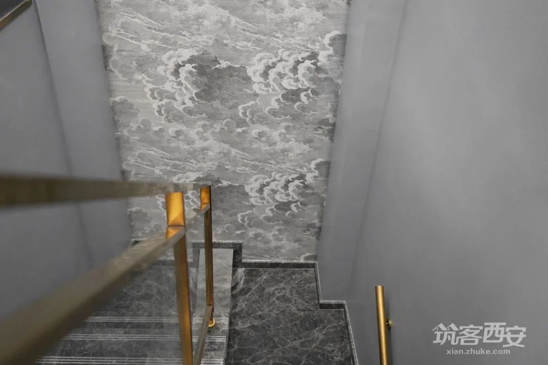 极致黑韵,红杉·陈醉打造西安 360㎡顶跃艺术宅-66