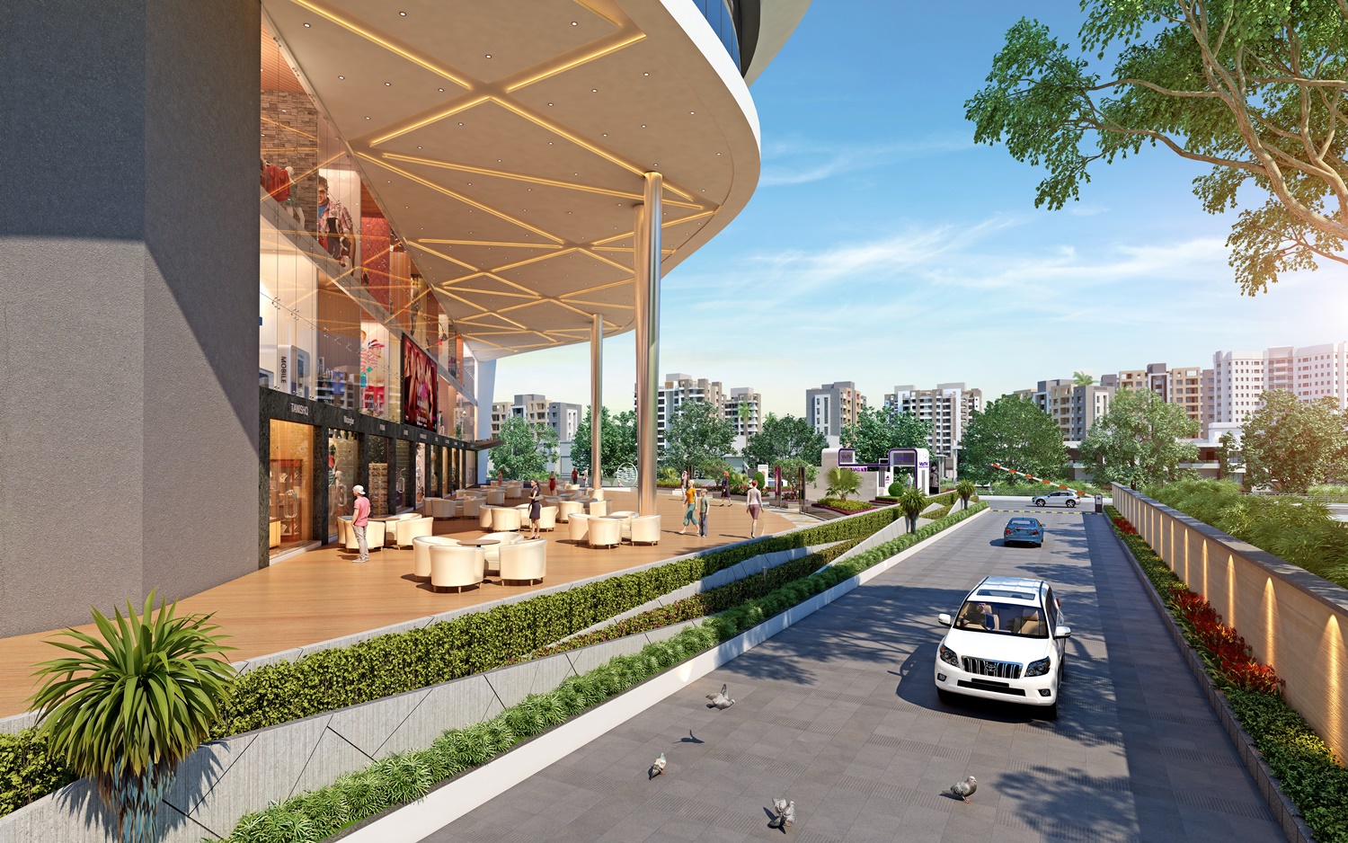 3D 建筑设计师打造的多功能商业空间-43