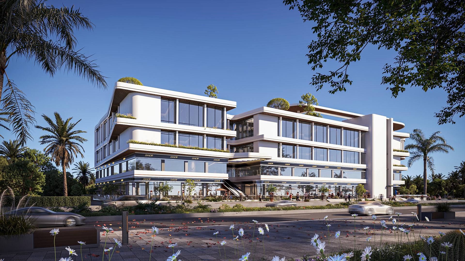 新开罗三枢纽购物中心丨EgyptCairo丨Qawafil Developments-17