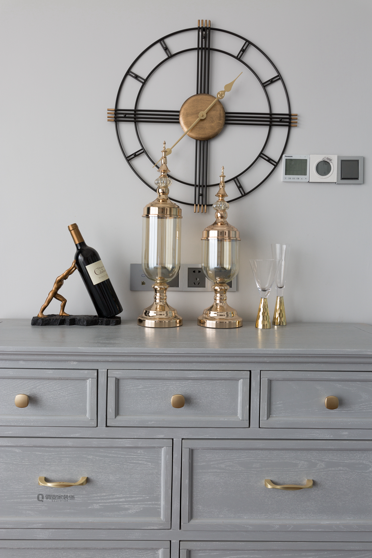 重庆北大资源悦来 220 平叠拼别墅现代美式装修设计-30