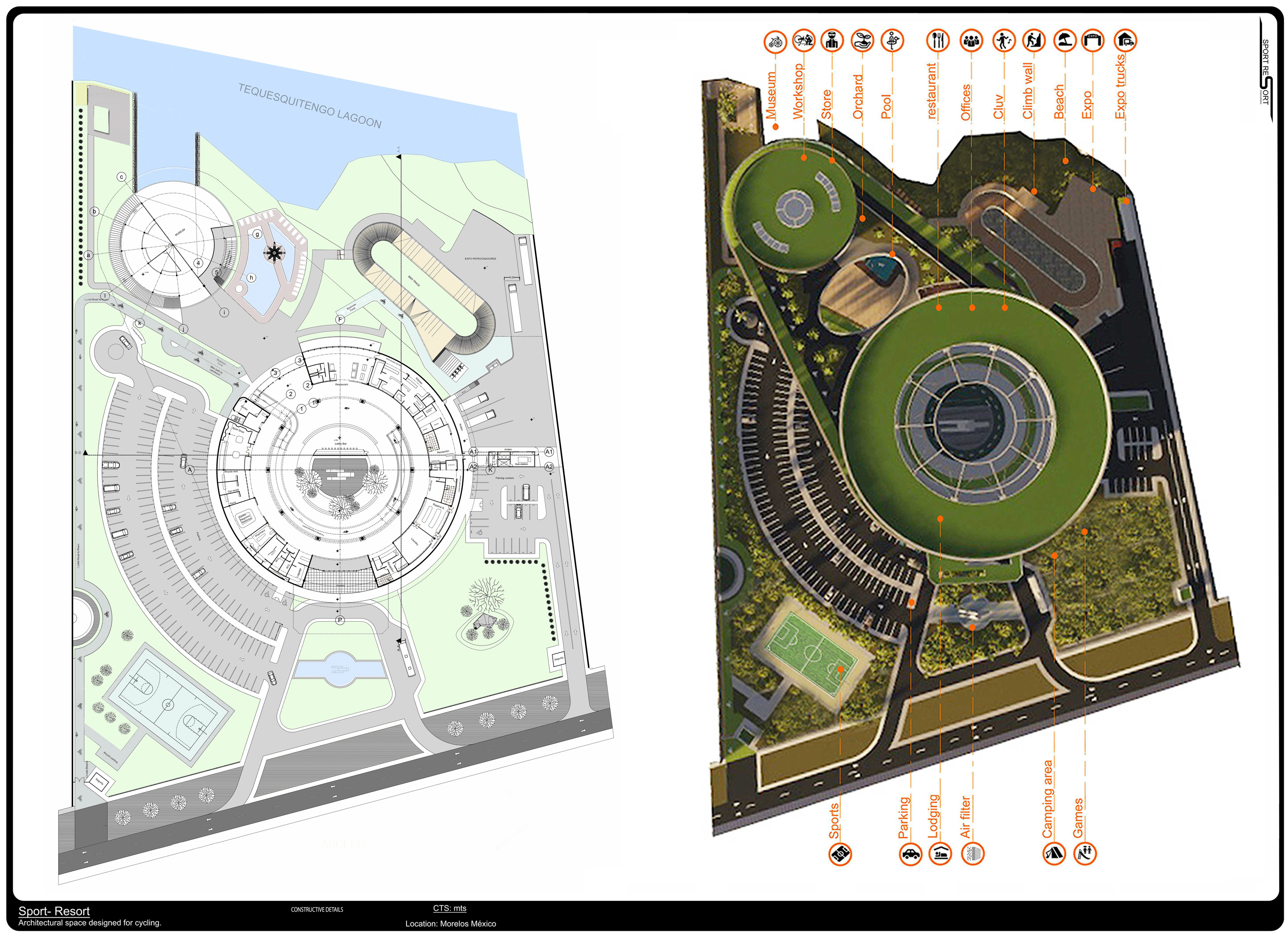 动感循环 | 墨西哥自行车度假胜地设计-37