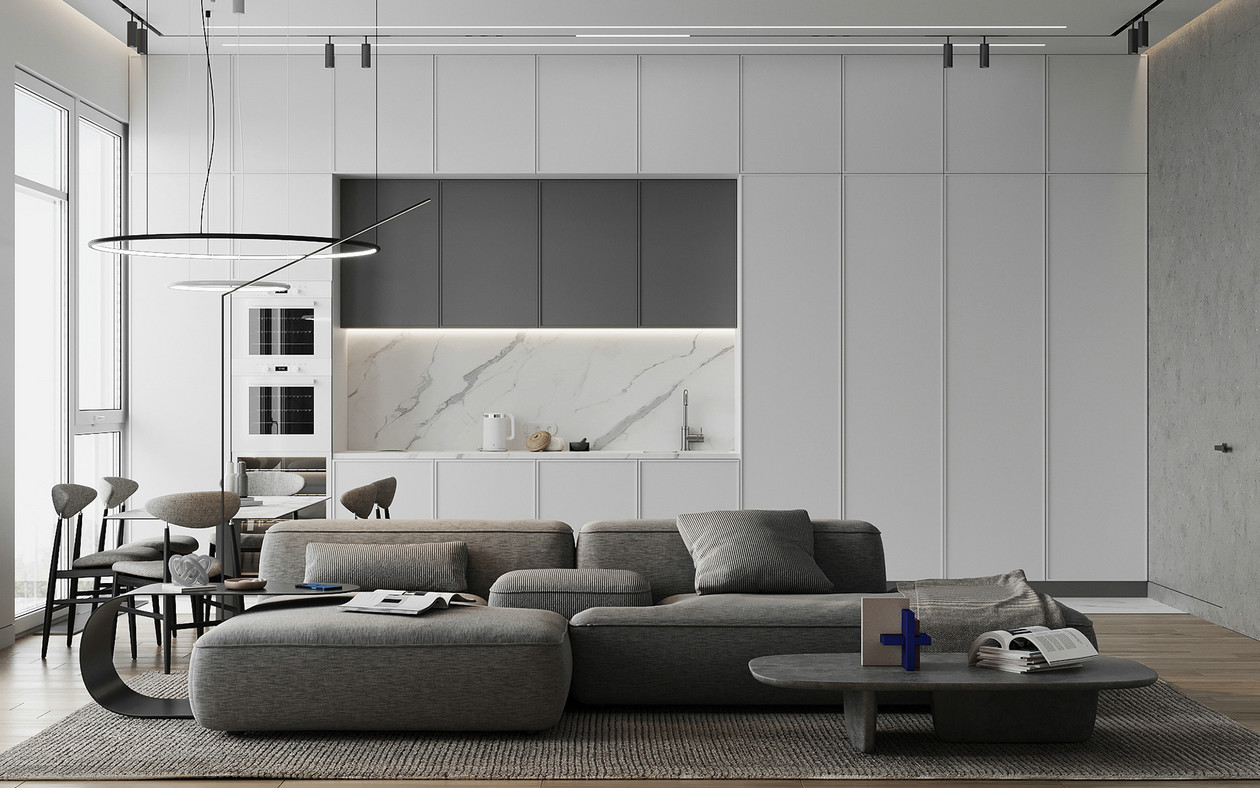 高级灰色系公寓设计 超高级！-2