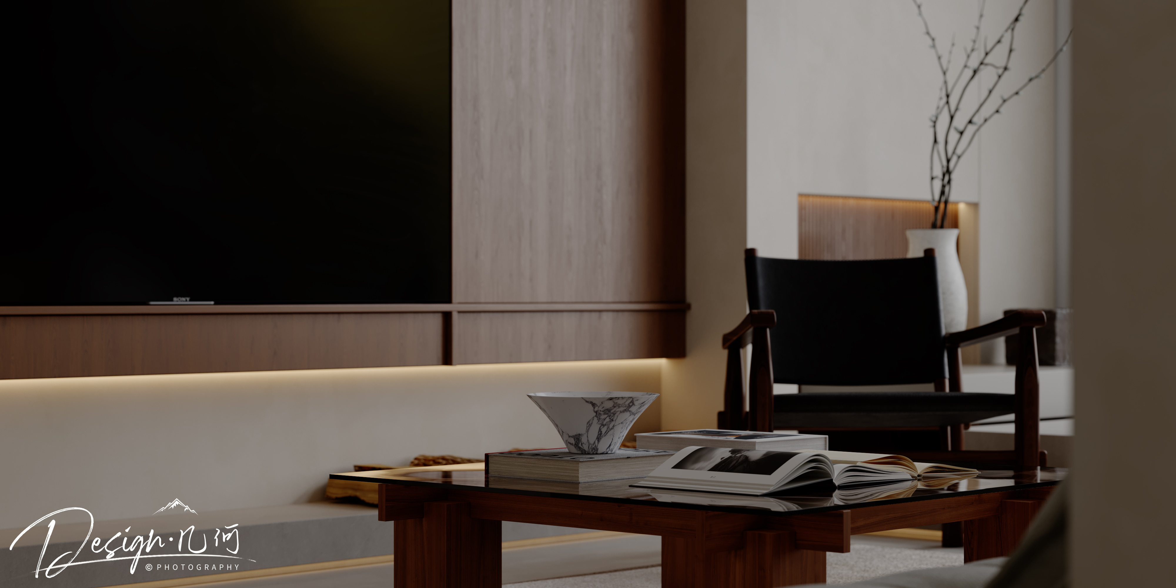 几何空间视觉表现 | 天玺湾中古风客餐厅（阴天篇）-27