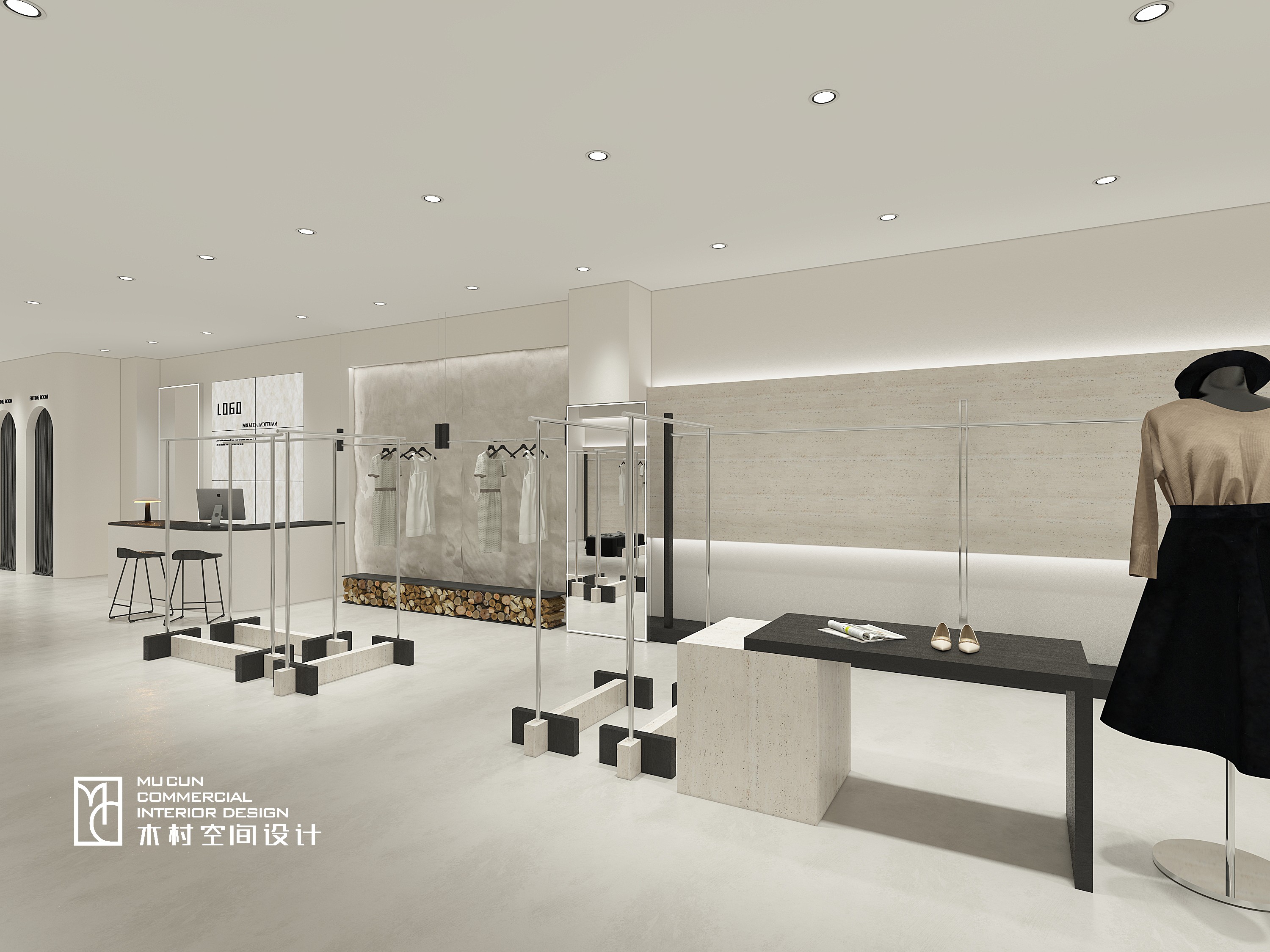 现代简约服装店设计丨中国苏州丨木村空间美学（江苏木村建筑装饰设计有限公司）-13