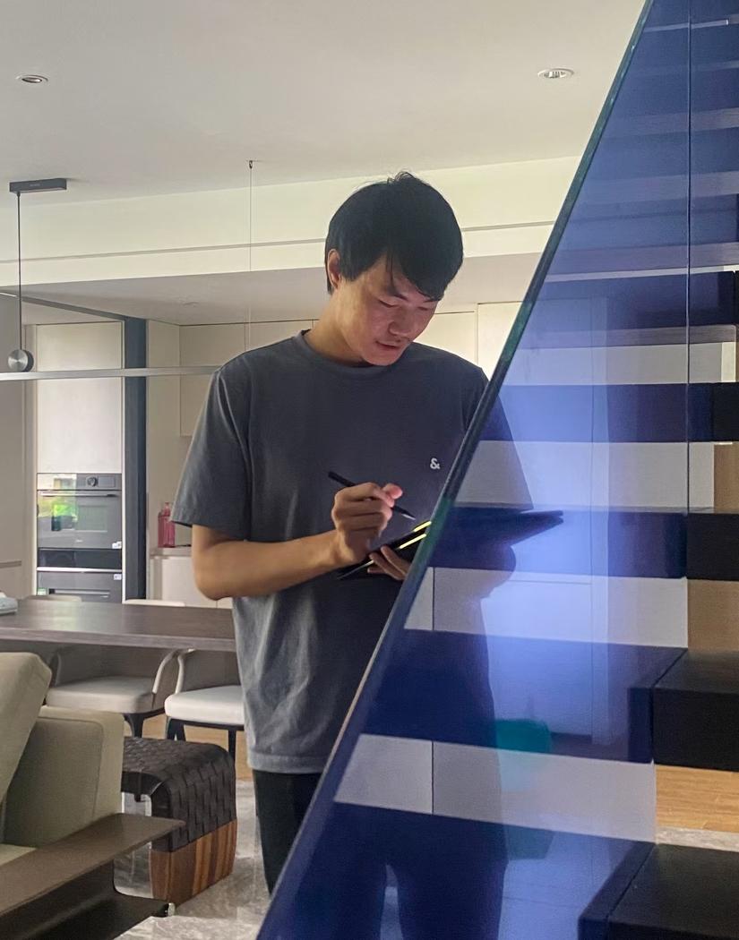 悬空楼梯下的蓝调空间丨中国广州-60