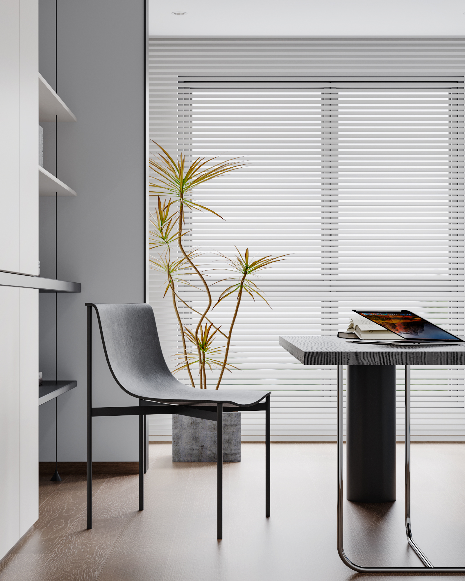 现代简约样板间-22