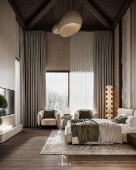 侘寂风主卧丨Novex studio