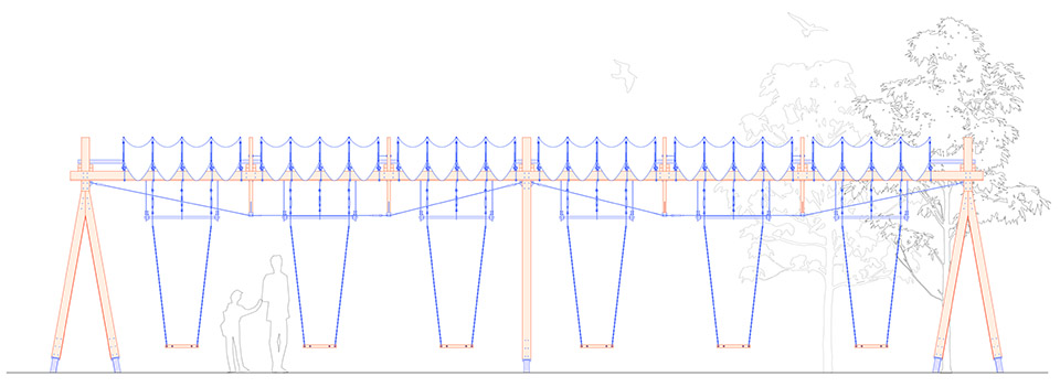 展翅  户外临时装置设计丨中国湖州丨借光实践建筑设计工作室-40