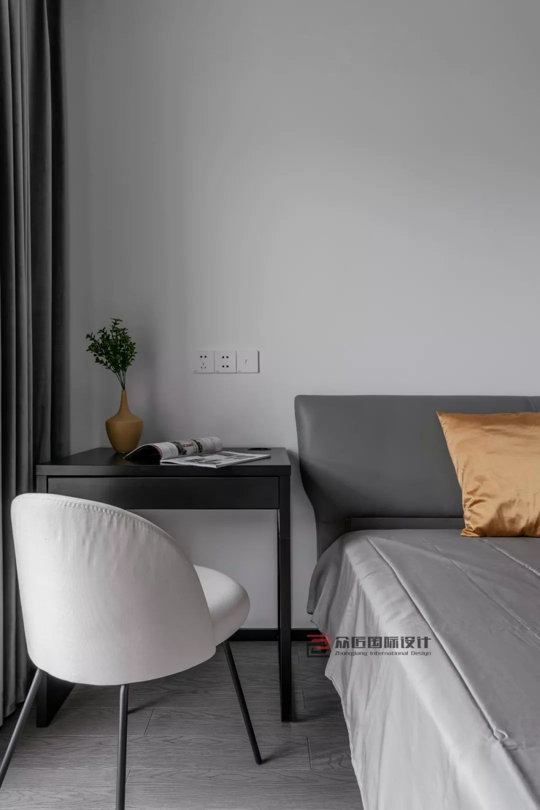 现代黑白灰格调的格林花园 120㎡设计-45