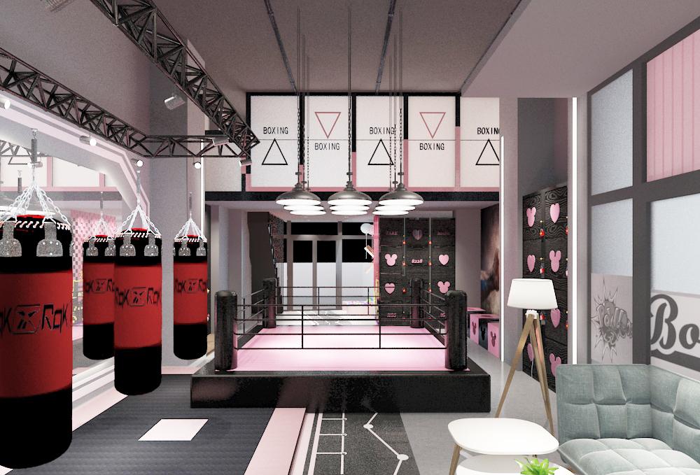 
女子儿童格斗馆设计 -6