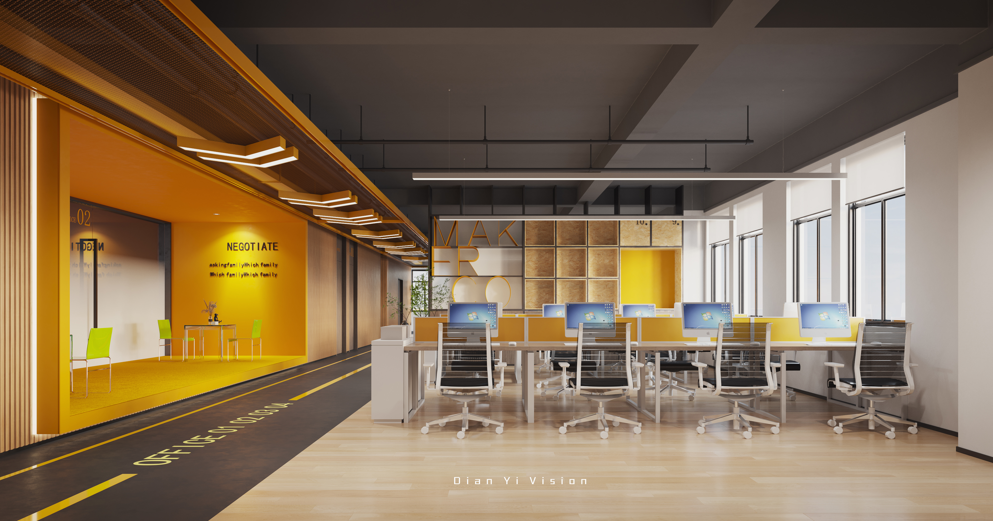 办公空间效果表现-5