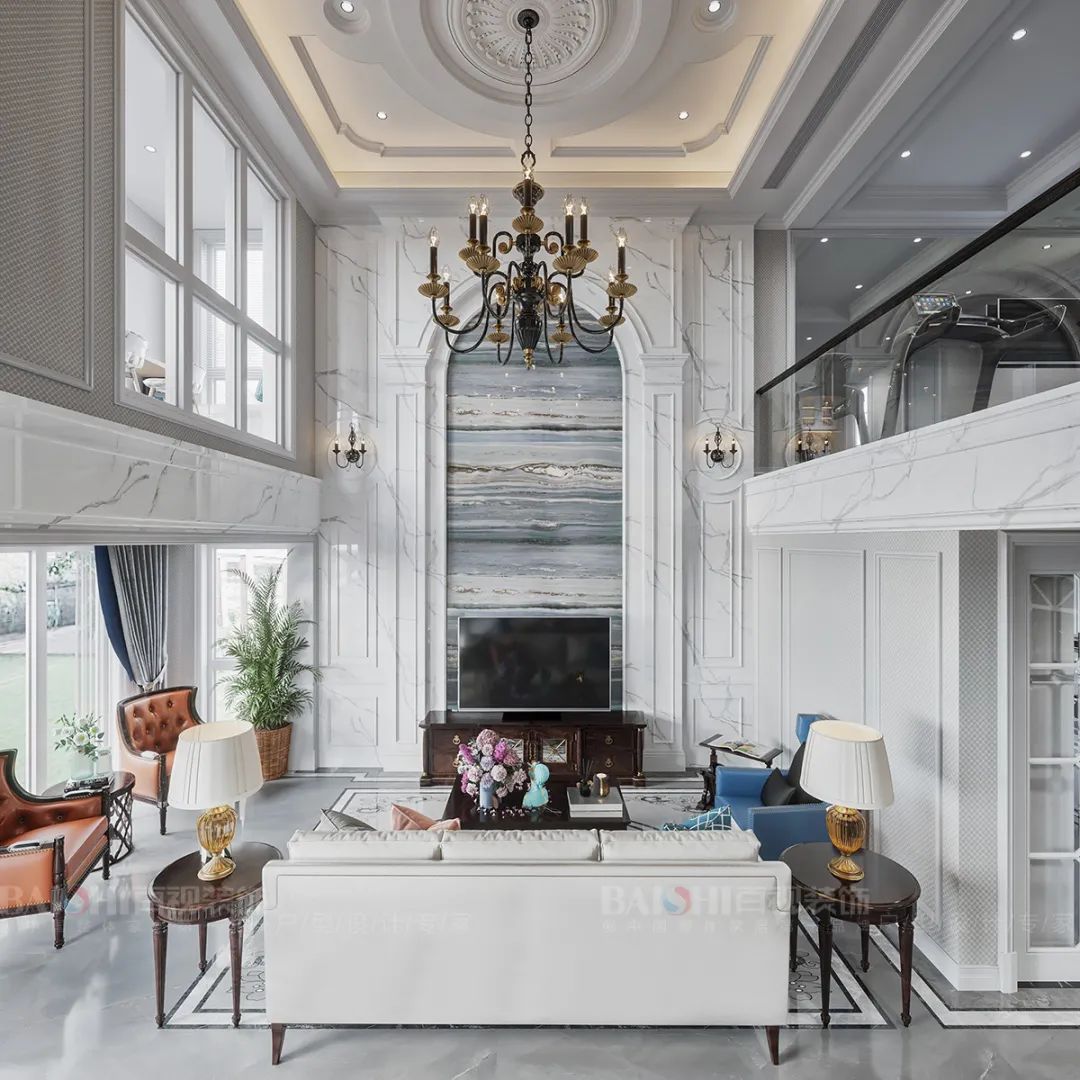 国宾天下 280 平美式轻奢别墅，四层空间多重功能集于一体-30