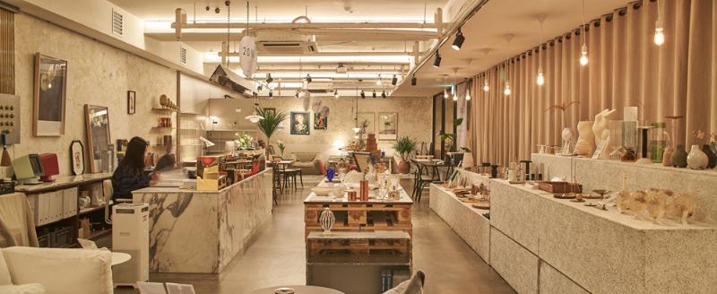 温馨 60 平韩式风格咖啡厅设计-5