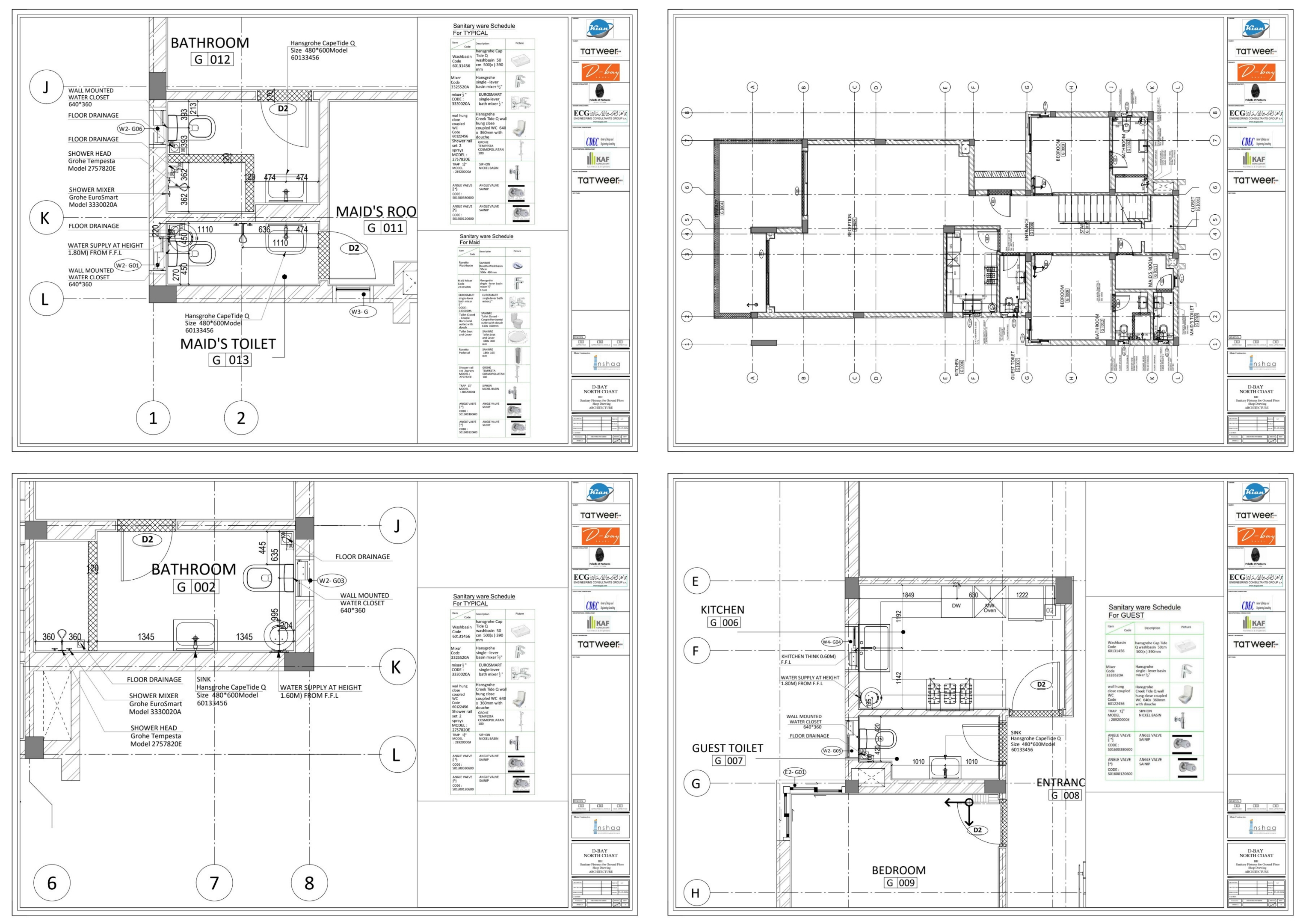 D  Bay卫生洁具建筑施工图相关项目-8