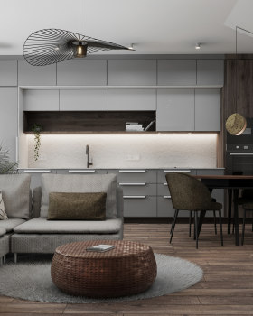 大地色调中的现代风格