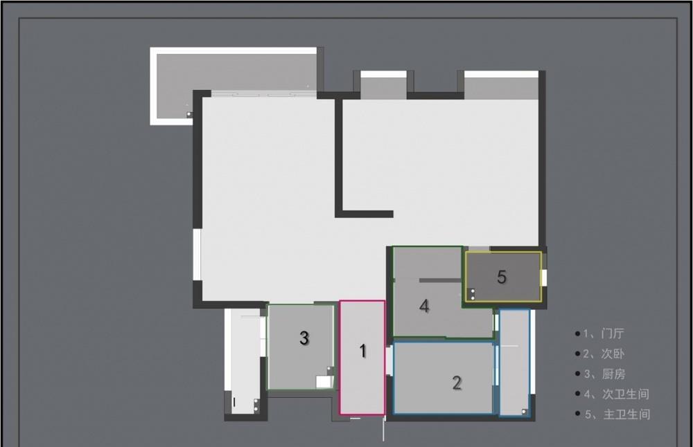 90 后小姐姐的现代独居空间 | 拆墙扩景,主卧套房,黑白书房-1