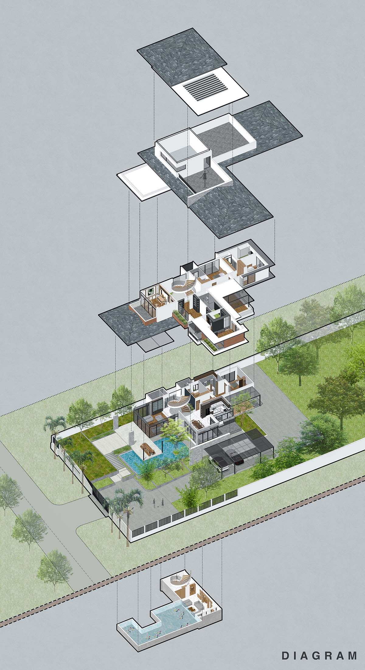 现代越南乡村别墅设计-35