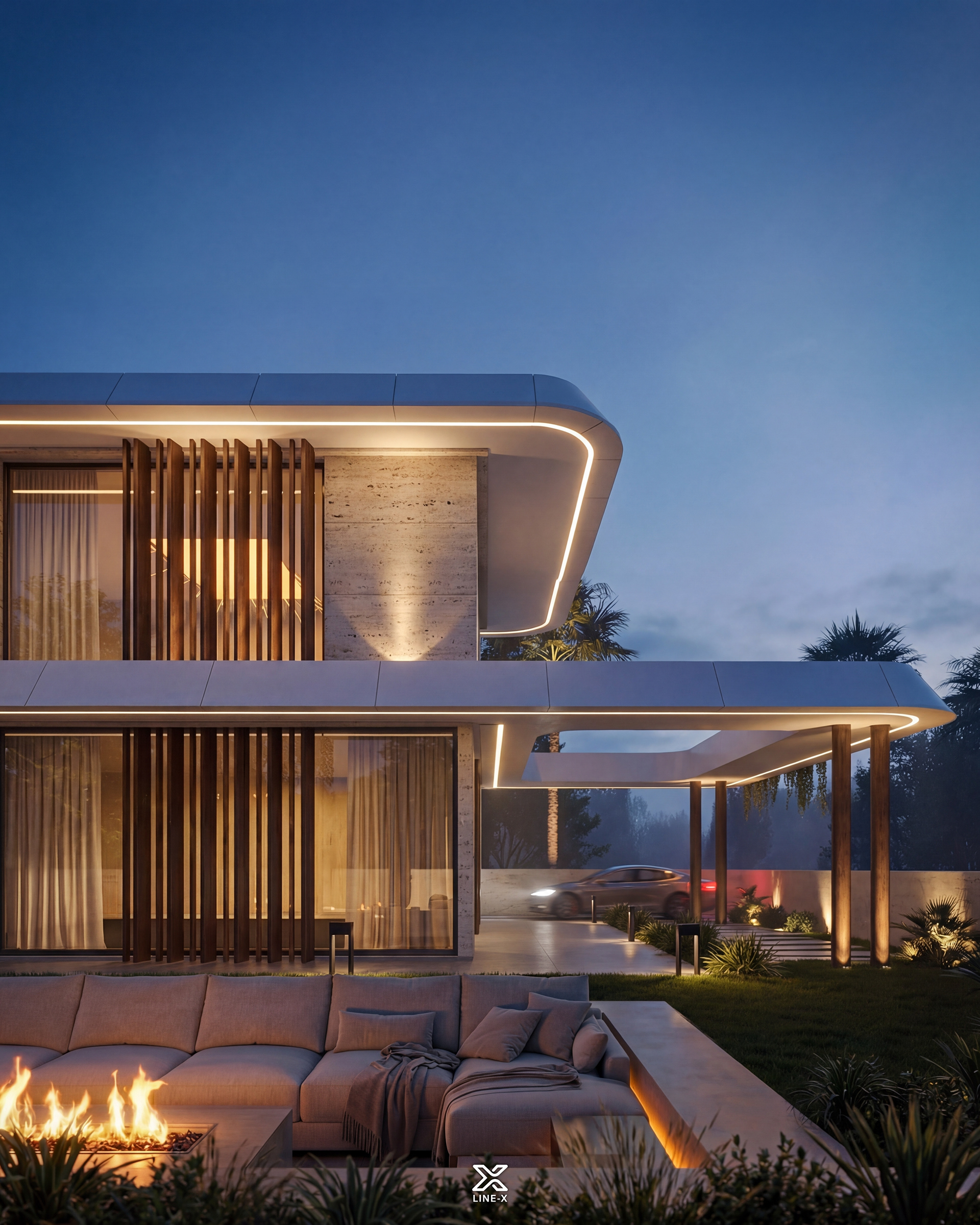 雕刻宁静别墅丨瑞士丨Line X-9